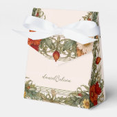 Victoriaans grens met Wildflower Wedding Bedankdoosjes (Voorkant Zijde)