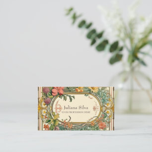 Victoriaans  grens van de wilde bloemen visitekaartje