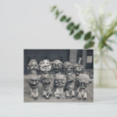 Victoriaans griezelige carnavalsmaskers  Briefkaar Briefkaart (Staand voorkant)