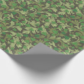 Victoriaans Groene Ivy Groei op Trellis Cadeaupapier (Hoek)