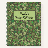 Victoriaans Groene Ivy Growing Trellis Recipe Notitieboek (Voorkant)