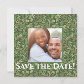 Victoriaans  Groene Ivy sparen de Datum Kaart (Voorkant)