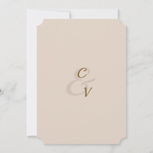 Victoriaans  Groomsman Kaart (Achterkant)