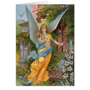 Victoriaans Guardian Angel met Baby