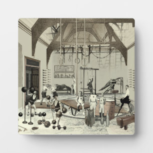 Victoriaans gym fotoplaat