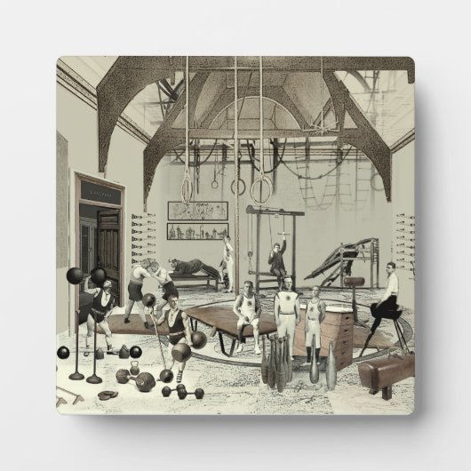 Victoriaans gym fotoplaat (Voorkant)