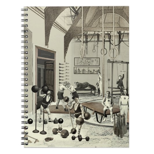 Victoriaans gym notitieboek (Voorkant)