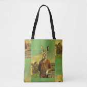 Victoriaans Haas All Over Print Canvas tas (Voorkant)