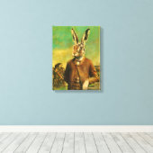  Victoriaans haas canvas Afdruk (Insitu (Houten vloer))