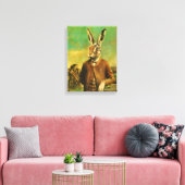  Victoriaans haas canvas Afdruk (Insitu (Woonkamer))