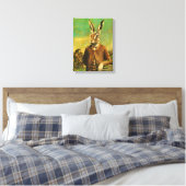  Victoriaans haas canvas Afdruk (Insitu (Slaapkamer))