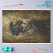 Victoriaans hagedis Lady Decoupage Tissuepapier (Craft)