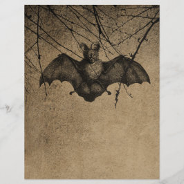 Victoriaans Halloween Bat Scrapbook-papier
