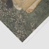 Victoriaans Halloween Funerary Memorabilia Ephemer Tissuepapier (Detail)