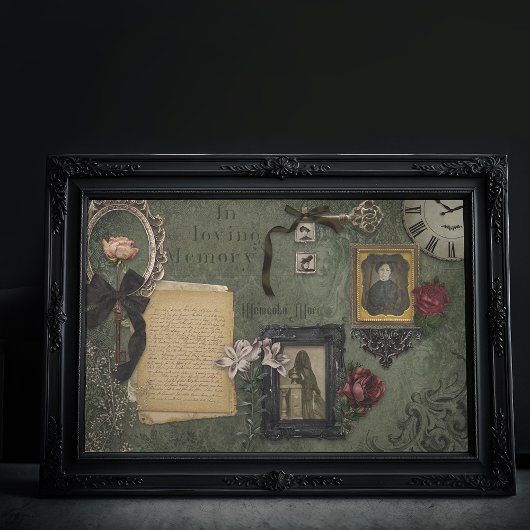 Victoriaans Halloween Funerary Memorabilia Ephemer Tissuepapier