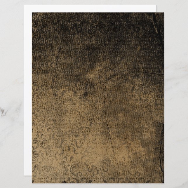 Victoriaans Halloween Gothic plakboek papier | spo (Voorkant / Achterkant)