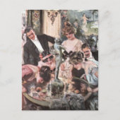 Victoriaans halloween-partij uitnodiging briefkaart (Voorkant)