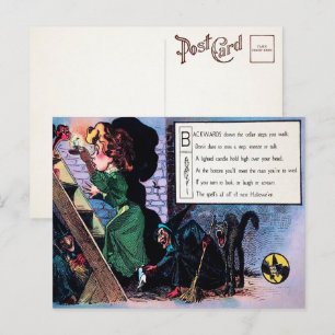 Victoriaans Halloween Poem 1 Briefkaart