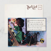 Victoriaans Halloween Poem 1 Briefkaart (Voorkant / Achterkant)