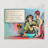 Victoriaans Halloween Poem 3 Briefkaart (Voorkant)