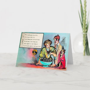 Victoriaans Halloween Poem 3 Kaart