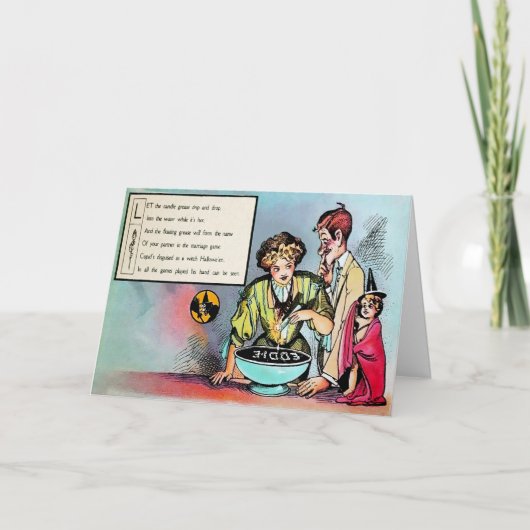 Victoriaans Halloween Poem 3 Kaart (Voorkant)