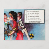 Victoriaans Halloween Poem 4 Briefkaart (Voorkant)