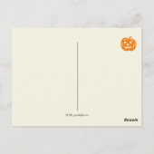  Victoriaans Halloween Spooky Jack o'Lantern Briefkaart (Achterkant)