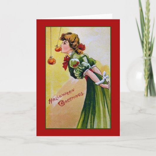 Victoriaans Halloween Wenskaart Kaart (Voorkant)