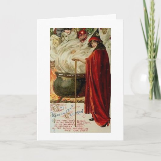  Victoriaans Halloween Wenskaart Kaart (Voorkant)