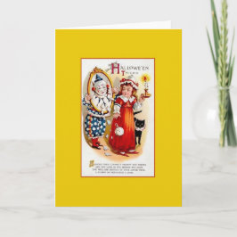 Victoriaans Halloween Wenskaart Kaart