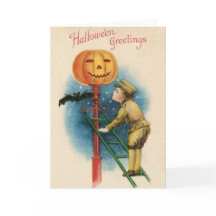 Victoriaans Halloween Wenskaart