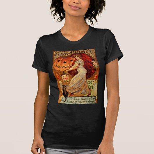 Victoriaans Halloween Witchery, Pumpkin T-shirt (Voorkant)