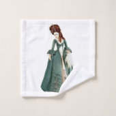 Victoriaans handdoekjes bad handdoek (Wasdoekje)