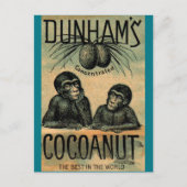 Victoriaans handelskaart: Dunham's Cocoanut Briefkaart (Voorkant)