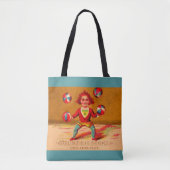 Victoriaans handelskaart juggler Darlington, Runk Tote Bag (Voorkant)