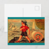 Victoriaans handelskaart Katoen Spool van Chadwick Briefkaart (Voorkant / Achterkant)