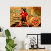 Victoriaans handelskaart Katoen Spool van Chadwick Poster (Thuiskantoor)