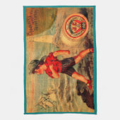 Victoriaans handelskaart Katoen Spool van Chadwick Theedoek (Verticaal)