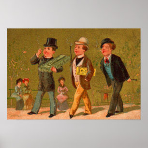 Victoriaans handelskaart Kleine schoonheidssigaret Poster