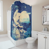 Victoriaans handelskaart Oliver Chill Plow Douchegordijn (In situ)