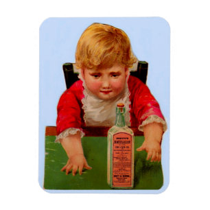 Victoriaans handelskaart: Scott's Emulsion Castor  Magneet