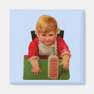 Victoriaans handelskaart: Scott's Emulsion Castor  Magneet