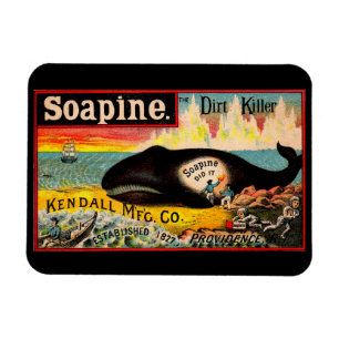 Victoriaans handelskaart Soapine the Dirt Killer Magneet