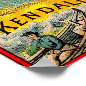 Victoriaans handelskaart Soapine the Dirt Killer Poster (Hoek)