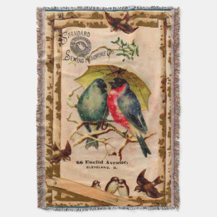 Victoriaans handelskaart Standaard naaimachine Co. Deken