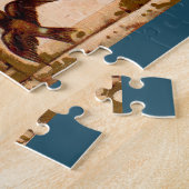 Victoriaans handelskaart Standaard naaimachine Co. Legpuzzel (Zijkant)