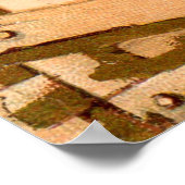 Victoriaans handelskaart Standaard naaimachine Co. Poster (Hoek)