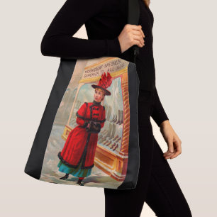 Victoriaans handelskaart: Woonsocket-specificaties Crossbody Tas