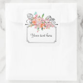 Victoriaans hangende teken sticker (Tas)